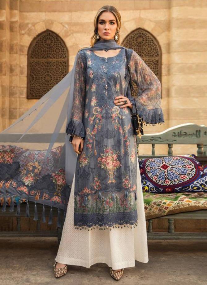 Shraddha Hit Latest Fancy Lawn Cotton Heavy Embroidery And Printed Dupatta Designer Pakistani Salwar Suit Collection